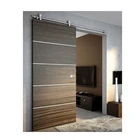 Wholesale Customize Sliding Barn Style Teak Solid Wood Main Door Designs
