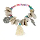 Shell Bracelet Shell Women Bracelet Homemade DIY Bohemia Style Trendy Women's Seed Beaded Tassel Shell Beaded Bracelet