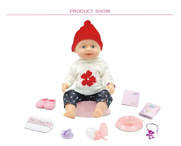 warmbaby wholesale christmas gift 16 inch tear vinyl dolls