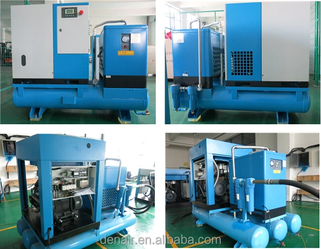 30hp integrated screw air compressor with filter