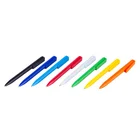 Promotional customized logo printed fancy plastic ballpoint pen clip click