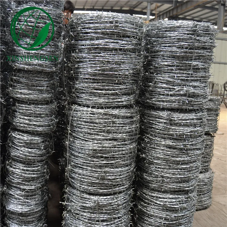 galvanized barbed wire