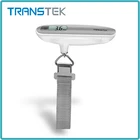 Transtek stainless steel pocket digital hanging scale 50kg luggage scale with Overload indicator