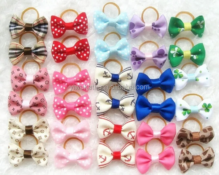 cat dog hair bow tie hair clips beauty pet grooming accessories