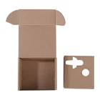 Hard custom size corrugated shipping mailer carton gift packaging flat cardboard paper box