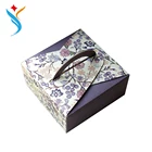 Superior quality elegant fancy multicolor printing cake mooncake cookies paper packaging box