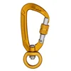 Custom logo aluminum hardware mountaineering buckle multi-functional Safty Carabiner Hooks for Dog Chains