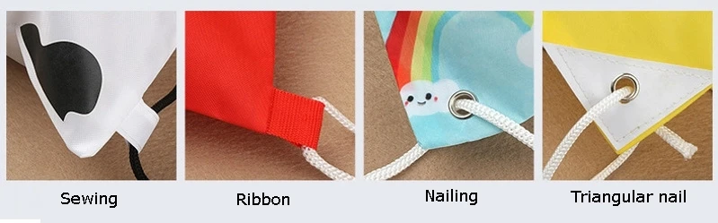 digital full color printing non woven drawstring