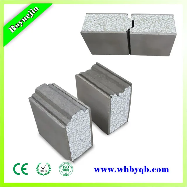 Ready Made Fast Construction Concrete eps sandwich wall panels with high quality