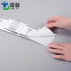 Tear Foil Stamping Customized White Tear Resistant Matt Silver Foil Stamping Skin Care Packaging Stickers