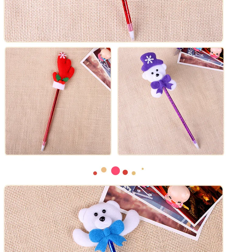 Cheap Christmas gift promotion children cartoon Christmas pen