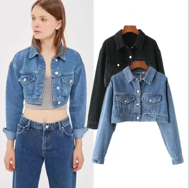 short jeans jacket for womens
