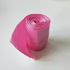 Recycled PE Garbage Bag In Roll Pink Plastic Trash Bag