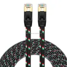 Braid Ethernet Cable High Speed Durable Nylon Braid STP Cat7 10 Gigabit Ethernet Network Patch LAN Cable Cord