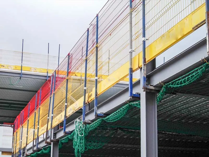 High Security Steel Mesh Edge Protection Barrier Construction Site