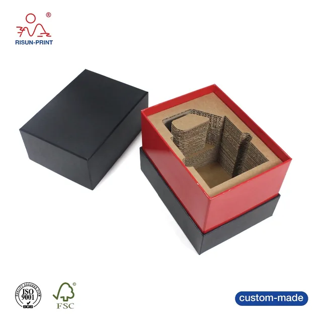 quality gift box black coffee mug cardboard packaging gift box