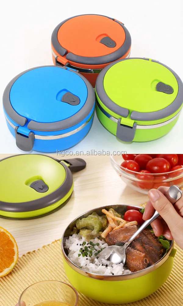 factory direct sales plastic handle lunch box for kids lunch box stainless steel steel tiffin box