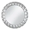 PZ00870 wholesale clear mirror with big rhinestone mirror charger plate