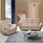 Italian cheers furniture white leather recliner sofa, living room furniture sofa