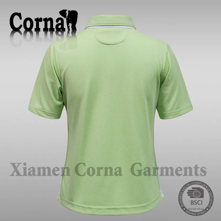 Colorful custom knitted plain dyed 160G custom polo shirt design with low price