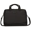 High quality business travel bag 100% nylon leather trim waterproof leather rolling laptop briefcase
