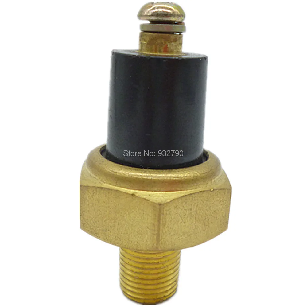 Diesel Engine Oil Pressure Sensor 0-1.0mpa Oil Pressure Alarm Sensor Plug Mounting Thread 1/4NPT Engine Oil Alarm Sensor Plug