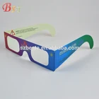 3d gift!! disposable 3d cardboard diffraction glasses bulk for party