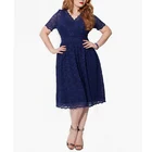 Best Price dress making lace fabric oversize casual style for fat women