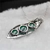 China wins beans lucky necklace jade silver make