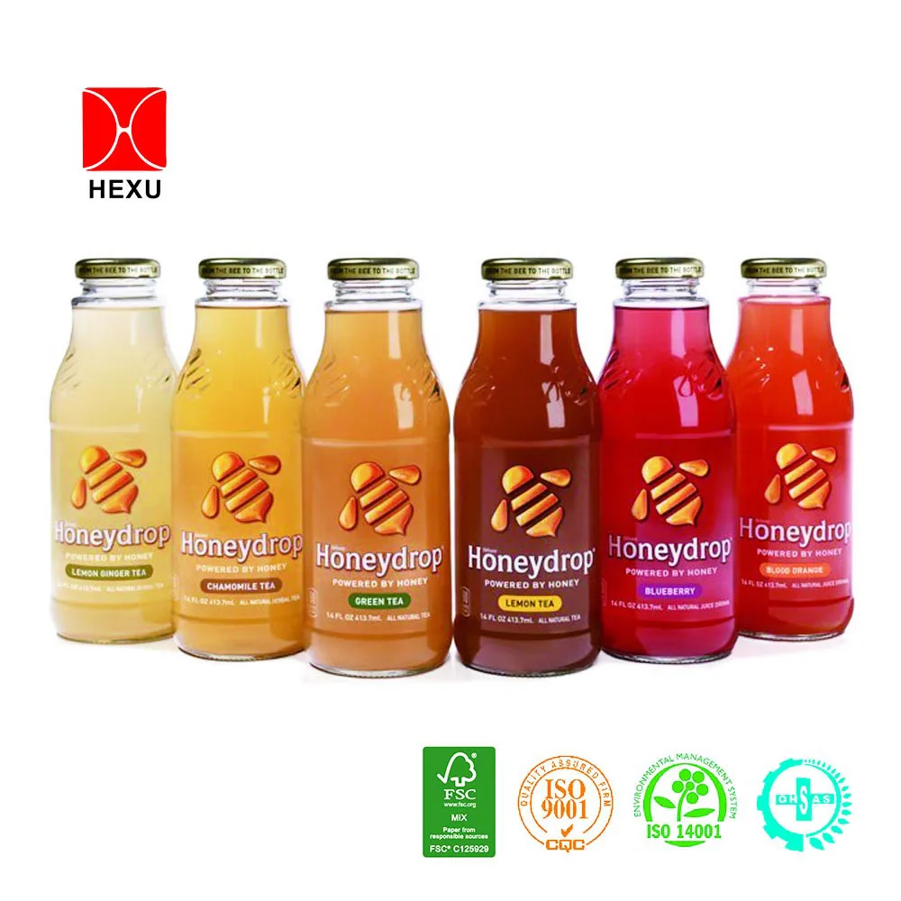 Custom Beverage Packaging Private Label,Energy Drink Glass Bottle
