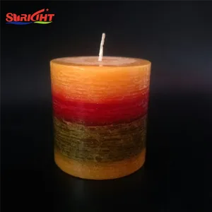 christmas gifts refined paraffin wax layer custom scented candle