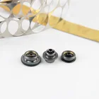 Wholesale custom high quality double flat side metal helmet snap button with 405#406#