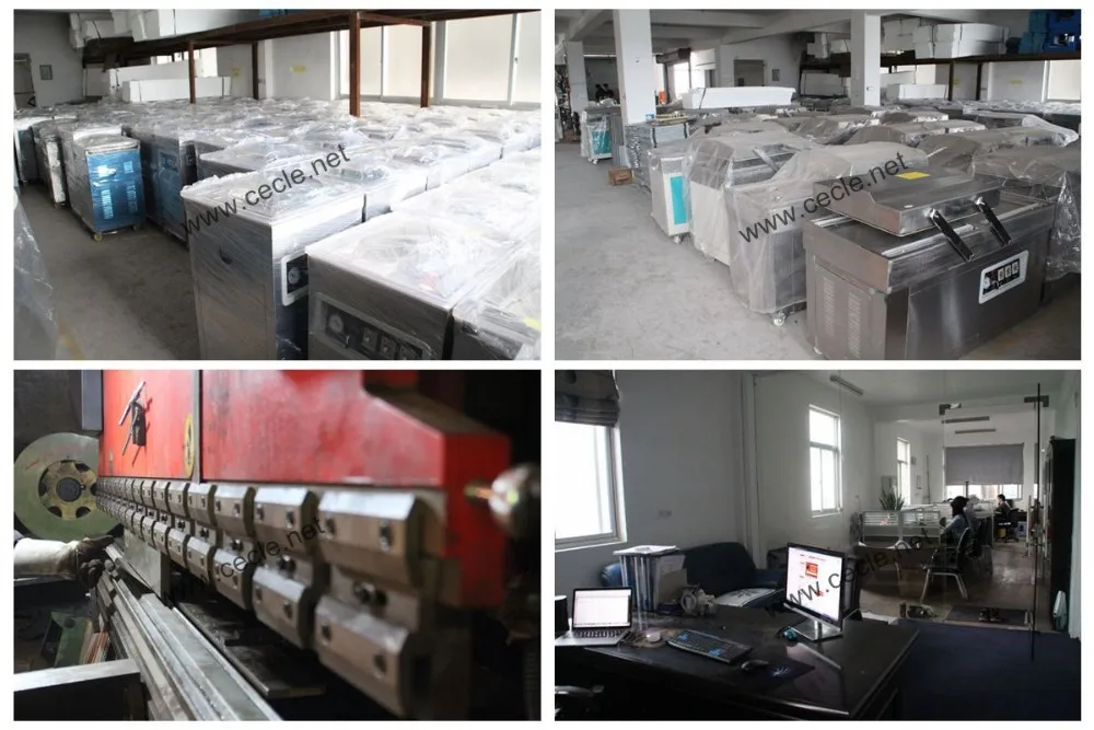Factory double chamber roast chicken vacuum packing machine