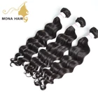Popular loose wave hair bundles natural color virgin remy hair human hair product