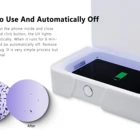 Eliminates 99.99% bacteria all-round disinfection smart phone UV ozone disinfector