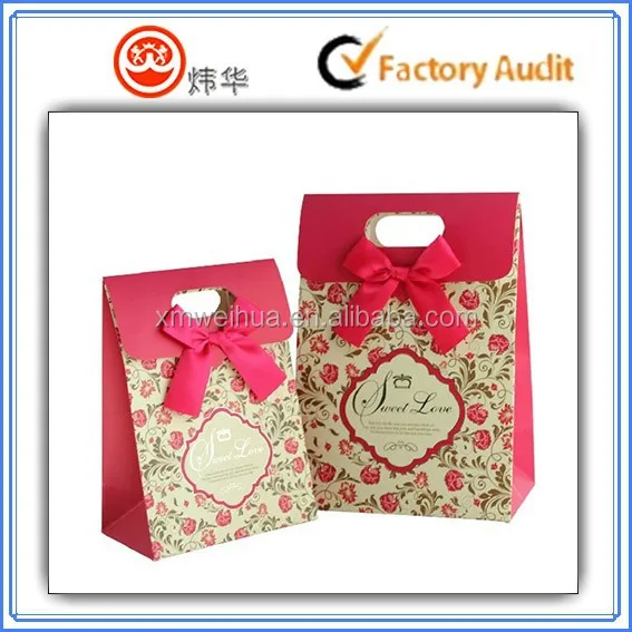 hot sale flower painting wedding gift bag candy bag