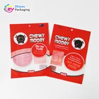 Custom printed beef jerky packaging ziplock pouch plastic zipper bags