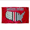 OSU Nation Ohio State Buckeyes University Large College Flag