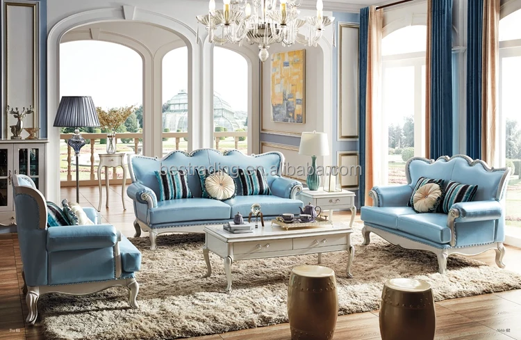 European Classical Fabric Living Room Furniture