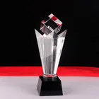 Noble Unique Customized Crystal Cube Award Trophy as Islamic Souvenir Gifts