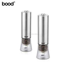 Battery operated salt and pepper grinder / stainless steel electric pepper mill with light