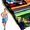 100% polyester printed microfiber peach skin for beach shorts beach design short beach pants fabric