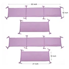 Baby girl 100% cotton crib protective bumper pads purple crib rail cover