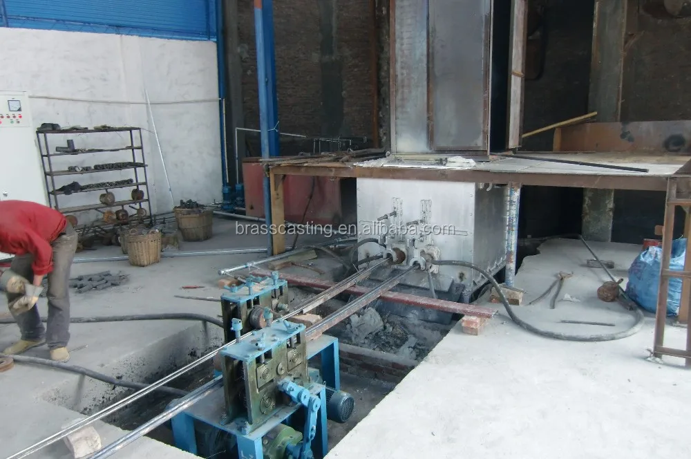 melting and holding combine furnace for copper casting