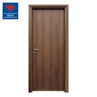 Customized Interior Fireproof Wood Door Fire Rated Hotel Wooden Veneer Door