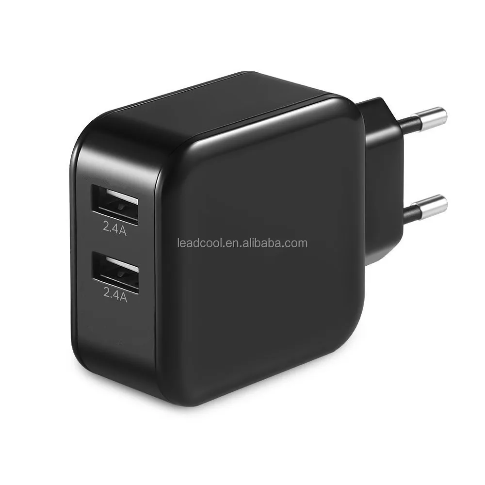 LC-19 QC3.0+2.4A*2/4.8A 30W Dual USB Wall Fast Charger Adapter Quick Charge