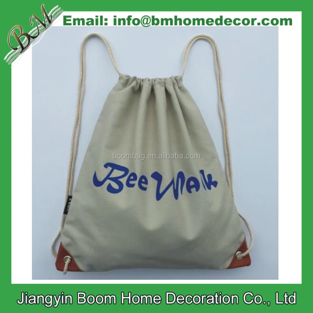 drawstring bag economical 6 oz cotton canvas drawstring bag