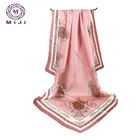 Flower print fashion red summer scarf womens