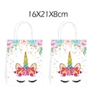 BD007 Unicorn birthday party holiday party favor gift bag paper bag