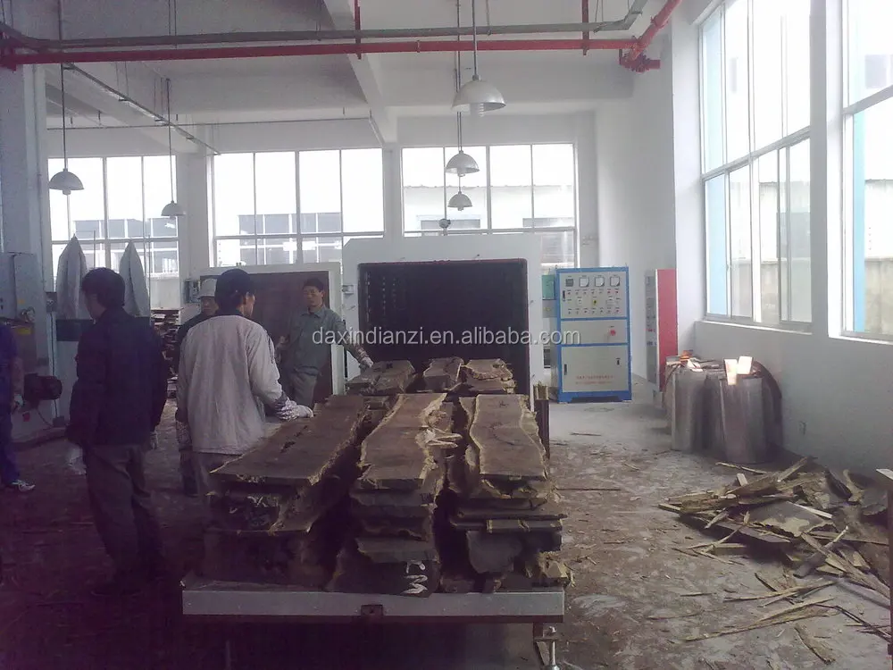Electric Drying device for lumber with vacuum chamber